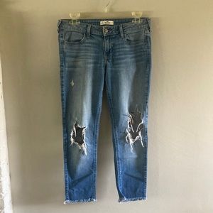 Distressed Hollister jeans